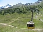 pohled z dolní stanice na trasu lanovky / Foto : Radim Polcer 26.07.2009