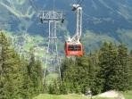 první úsek kyvadlové lanovky na Gotschnagrat / Foto : Radim Polcer 10.07.2011