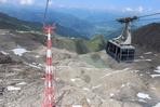 kyvadlová lanovka Gipfelbahn s donedávna nejvyšší podpěrou na světě / Foto : Radim Polcer 22.07.2016
